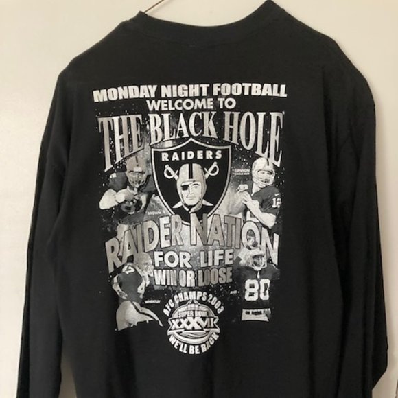 Vintage Raiders Monday Night Football long-sleeved t-shirt NWT - Picture 1 of 9